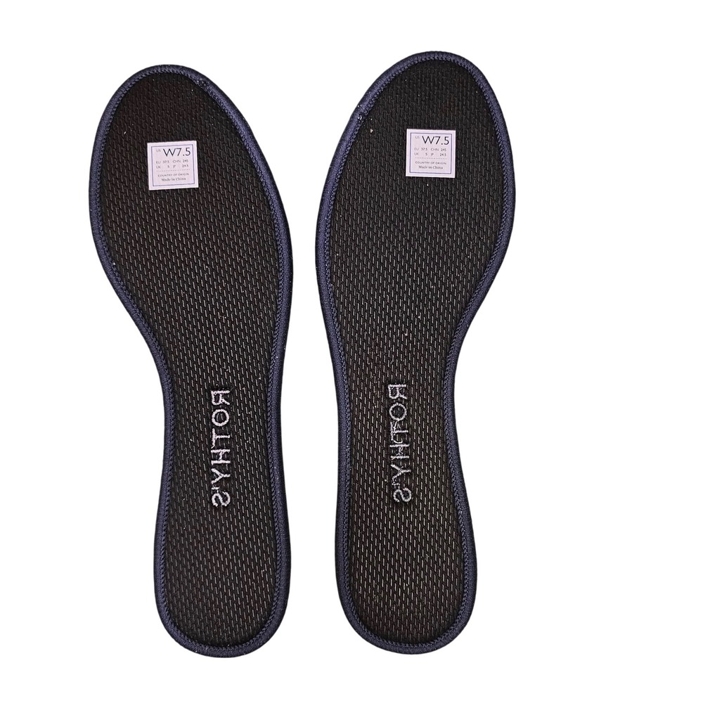 Rothy's The Flat Navy Blue Rounded Toe Knit Ballet Flats Comfortable Womens - Picture 5 of 11